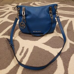 MICHAEL KORS Turquoise Leather Crossbody
